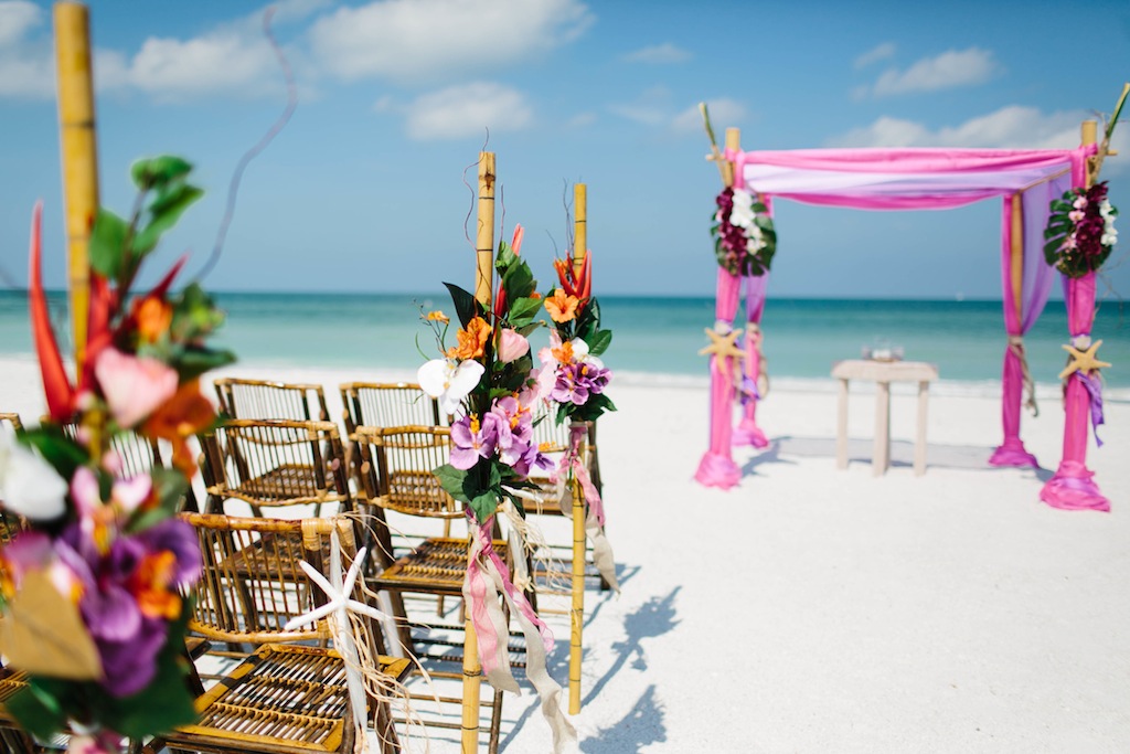 Pink & Lavender Tropical Destination Wedding - Pass-a-Grille Beach Wedding - Sophan Theam Photography & Tide the Knot Beach Weddings (13)