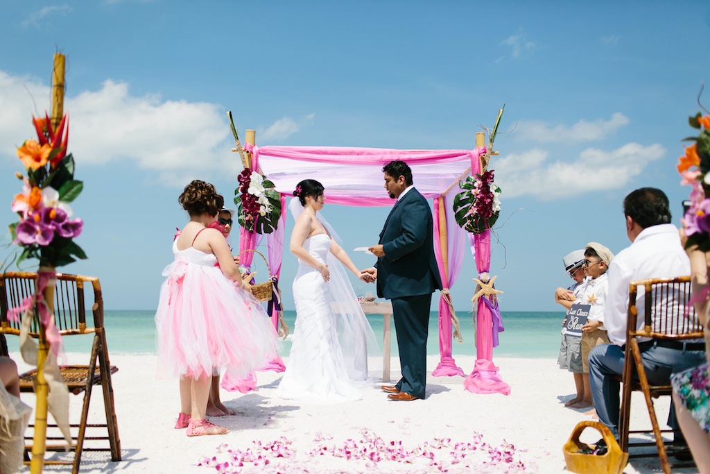Pink & Lavender Tropical Destination Wedding - Pass-a-Grille Beach Wedding - Sophan Theam Photography & Tide the Knot Beach Weddings (25)
