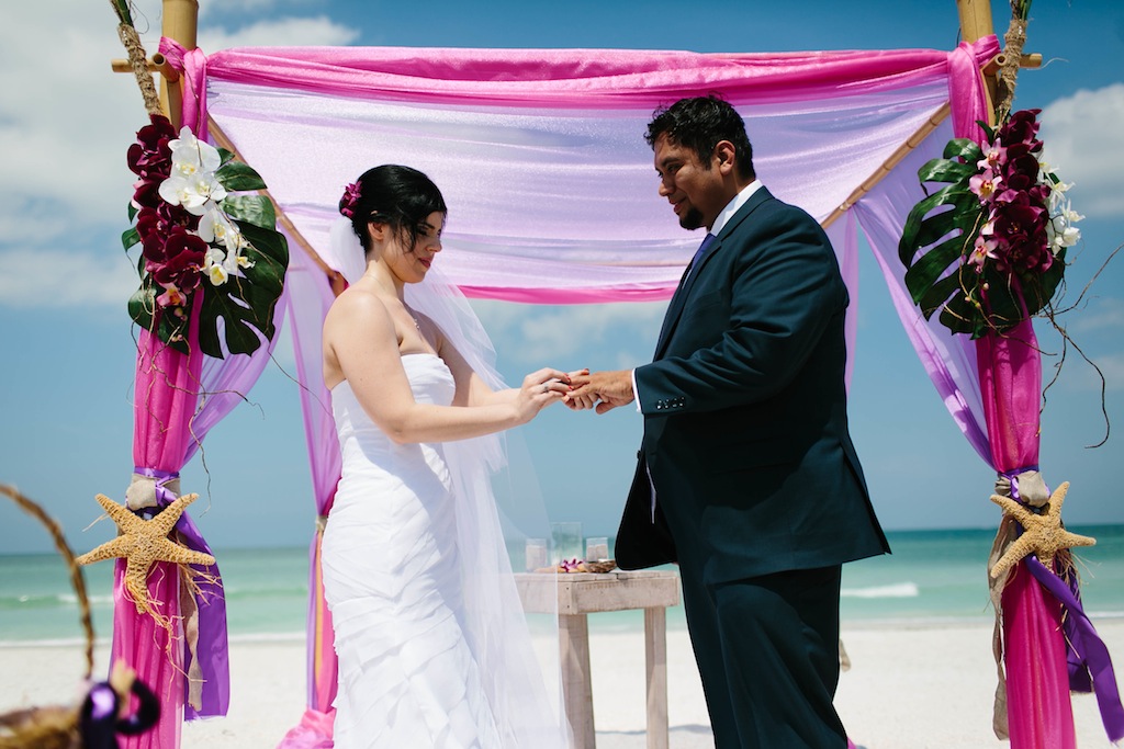 Pink & Lavender Tropical Destination Wedding - Pass-a-Grille Beach Wedding - Sophan Theam Photography & Tide the Knot Beach Weddings (26)