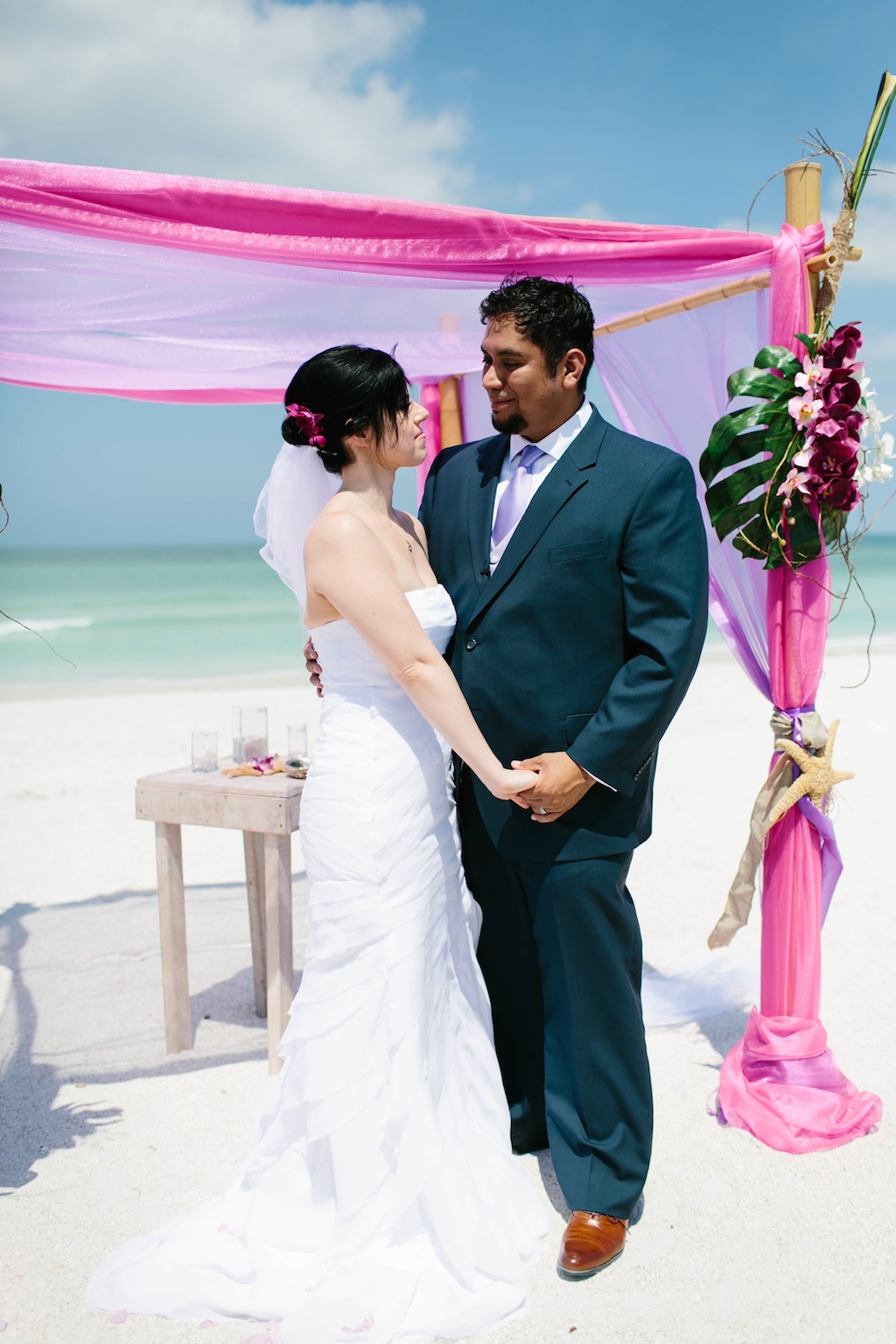 Pink & Lavender Tropical Destination Wedding - Pass-a-Grille Beach Wedding - Sophan Theam Photography & Tide the Knot Beach Weddings (30)