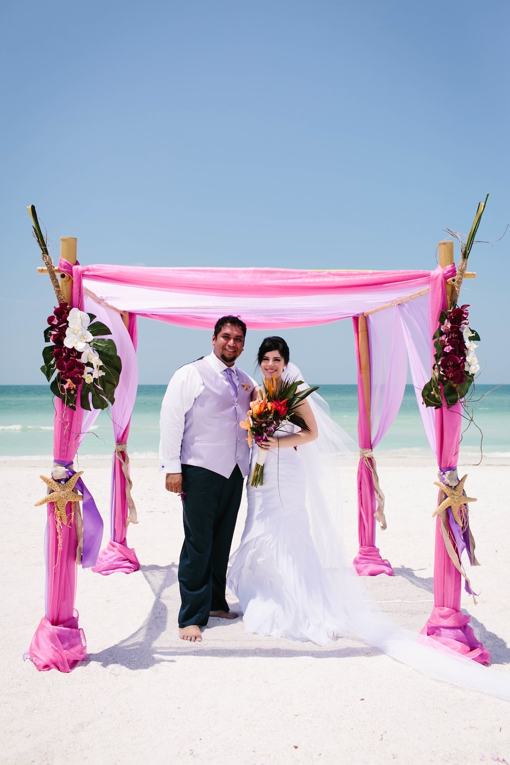 Pink & Lavender Tropical Destination Wedding - Pass-a-Grille Beach Wedding - Sophan Theam Photography & Tide the Knot Beach Weddings (35)