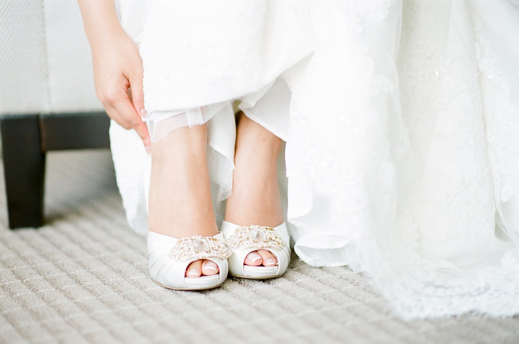 11 White Rhinestone Wedding Shoes