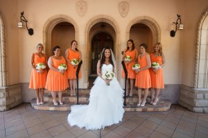 Tangerine Orange Bridesmaid Dresses