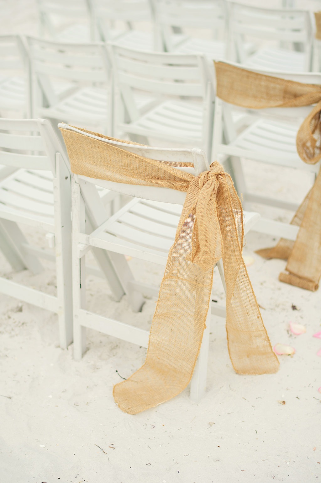 Burlap Chair Sash