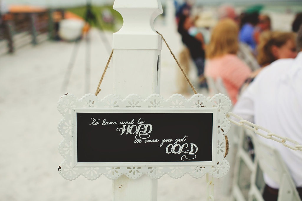 Ceremony Chalk Sign