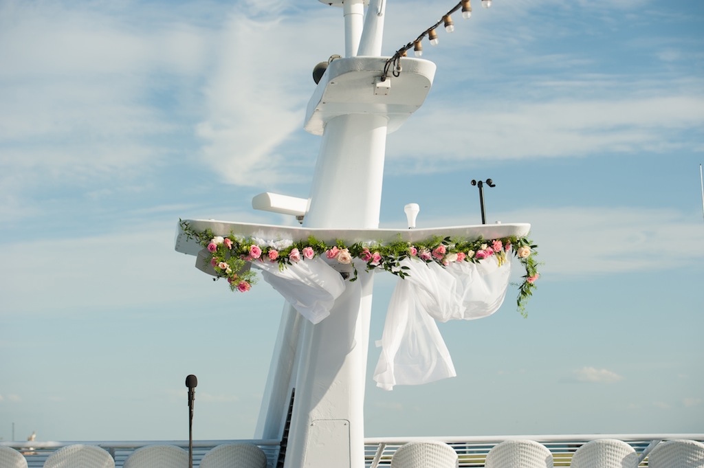 Wedding Ceremony on the Yacht StarShip