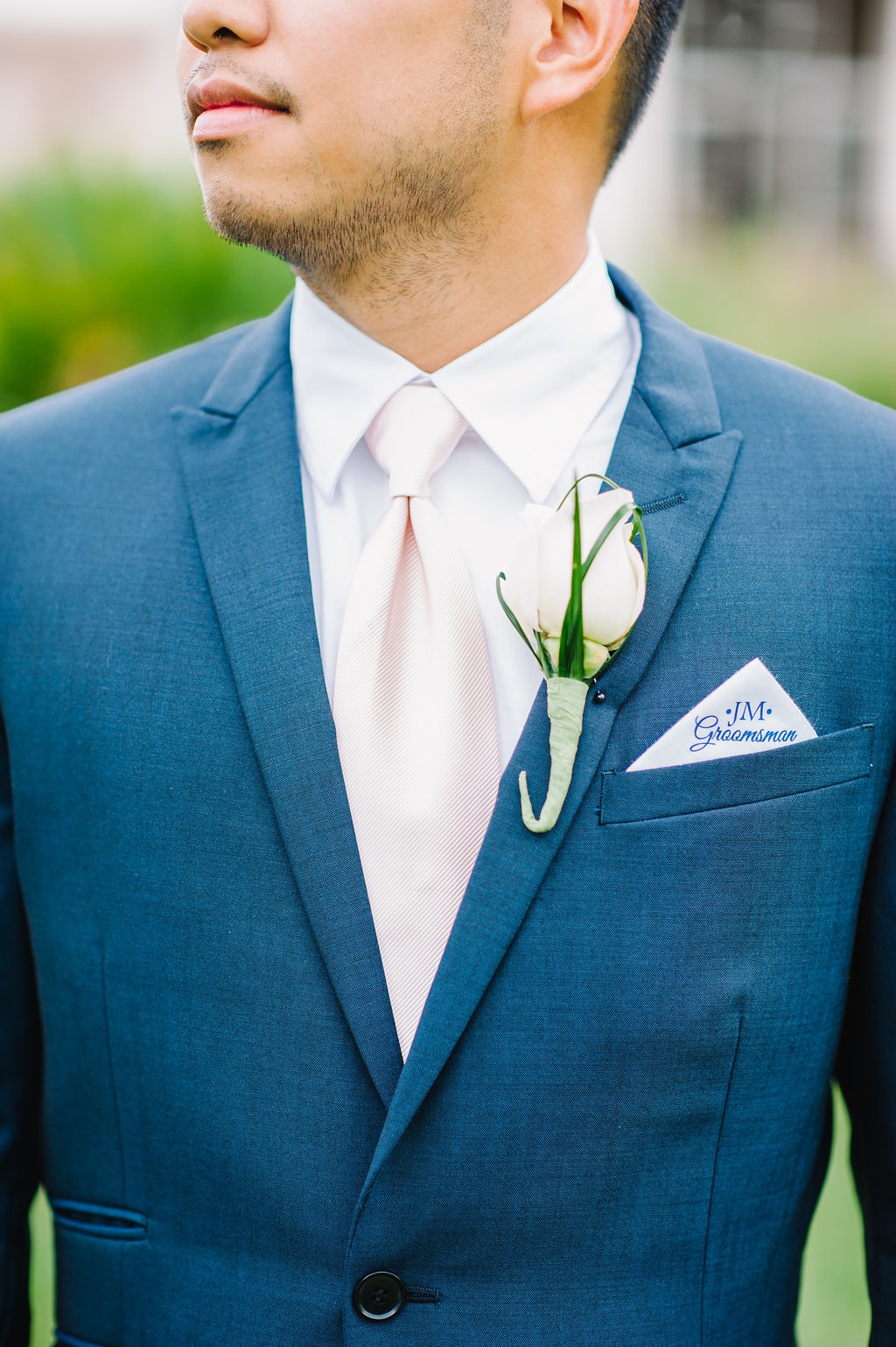 28 Groomsmen Suit and Monogrammed Handkerchief