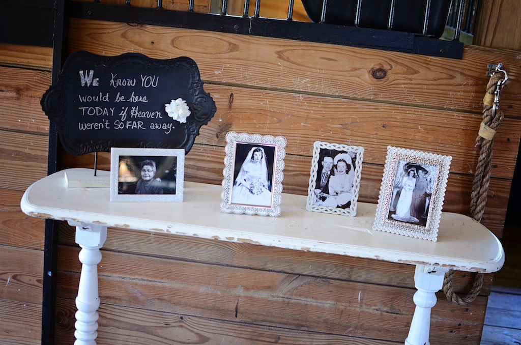 Wedding In Memory of Picture Table