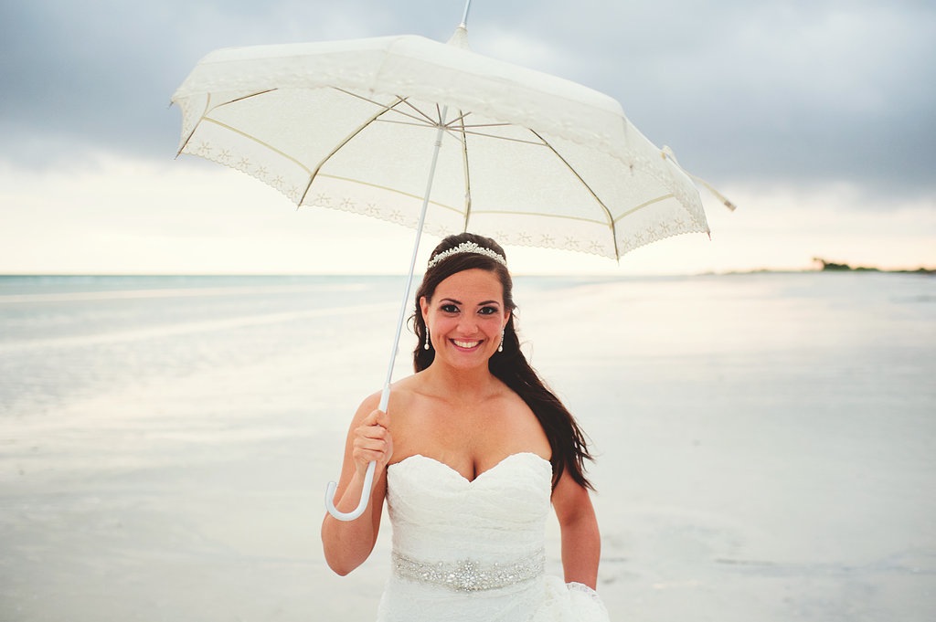 Bride with Umbrella