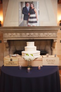 Round, White 3-Tiered Wedding Cake