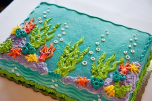 Coral Reef Groom's Cake