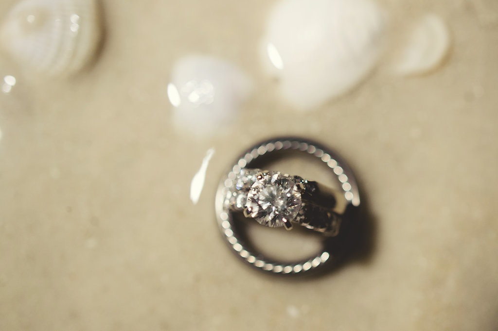 Wedding Rings in Sand