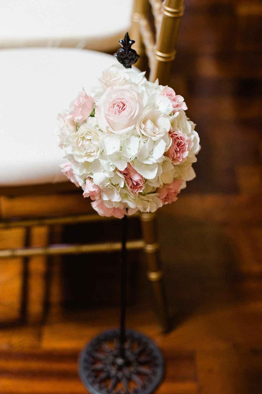 White, Pastel Wedding Ceremony Floral Decor