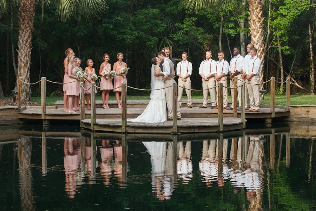 Rustic, Sarasota Wedding Ceremony at Oaks at Windsong Wedding Venue