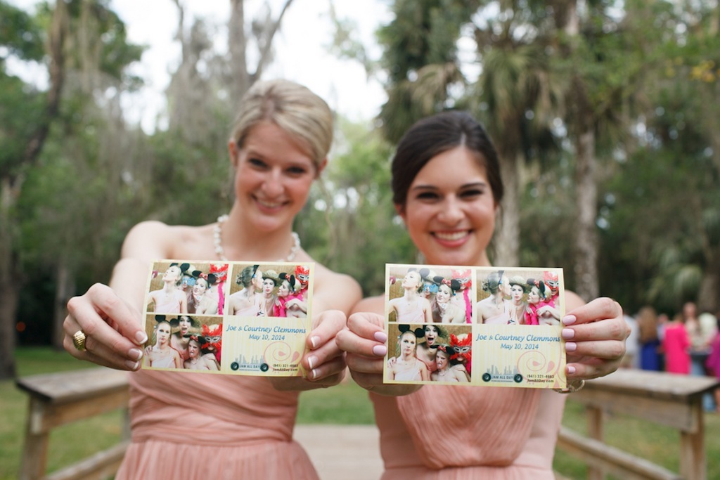 Blush Pink Bridesmaid Photo Booth Picture