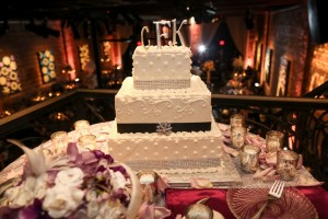 1920's Vintage 3-Tier Square Wedding Cake