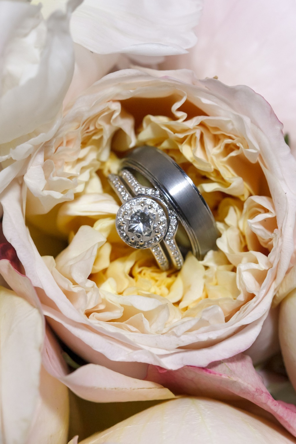 Wedding Rings in Flower