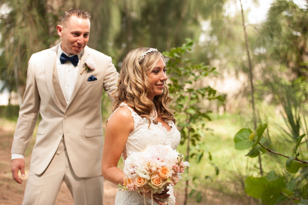 St. Pete Bride and Groom First Look