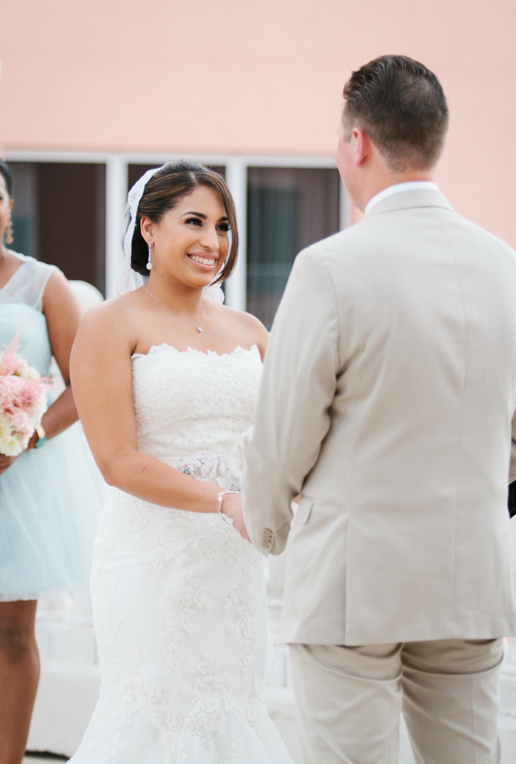 Destination Clearwater Beach, Fl Wedding Ceremony - Enzoani Wedding Dress