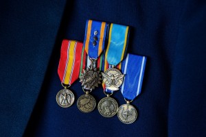 Military Wedding Groom Medals