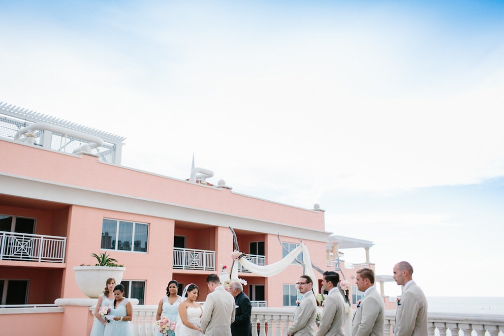 Hyatt Clearwater Beach, FL Destination Wedding Rooftop Ceremony