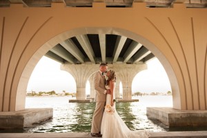 St. Petersburg, FL Bride and Groom on Wedding Day: Stephanie A. Smith Wedding Photography