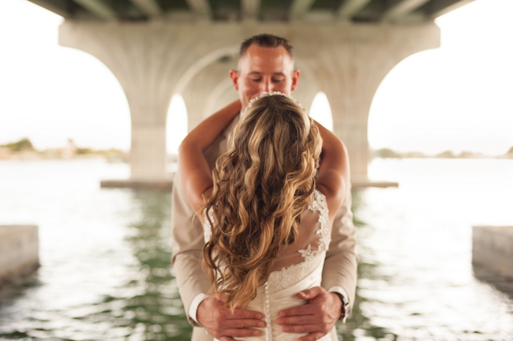 St. Petersburg, FL Bride and Groom on Wedding Day: Stephanie A. Smith Wedding Photography