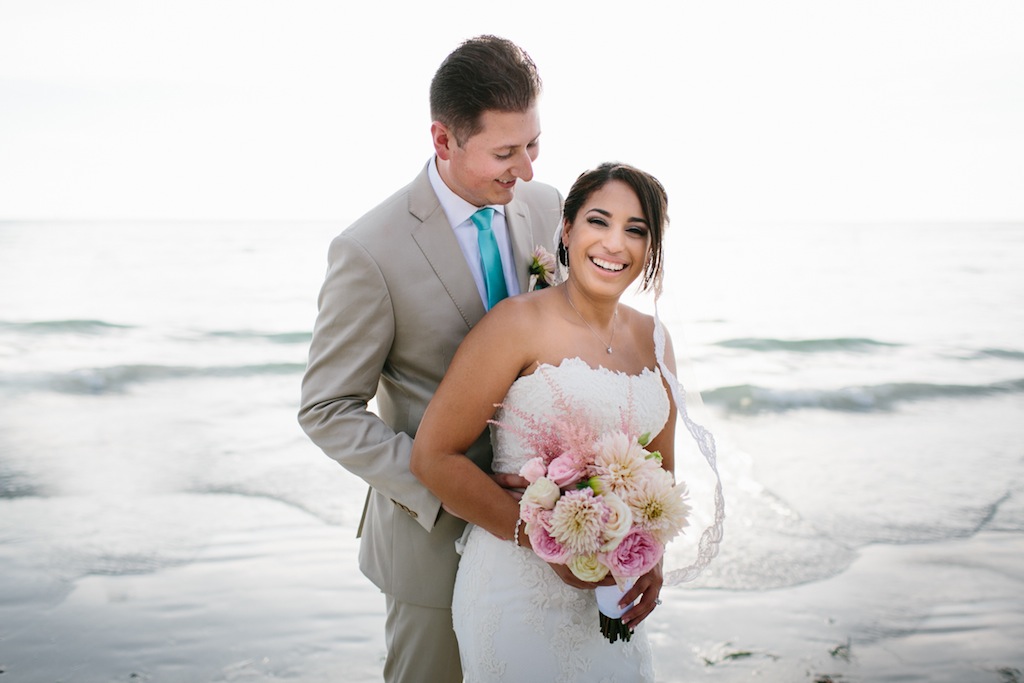 Clearwater Beach Bride and Groom on Wedding Day - Sophan Theam Photography