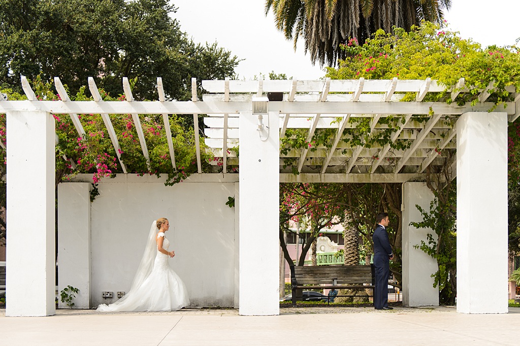 St. Petersburg Bride and Groom First Look