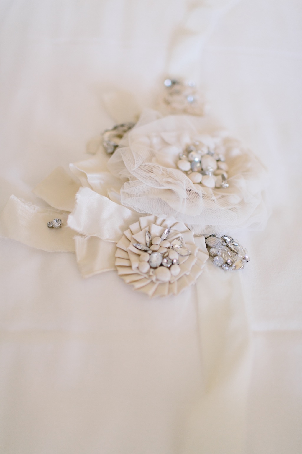 White Wedding Garter