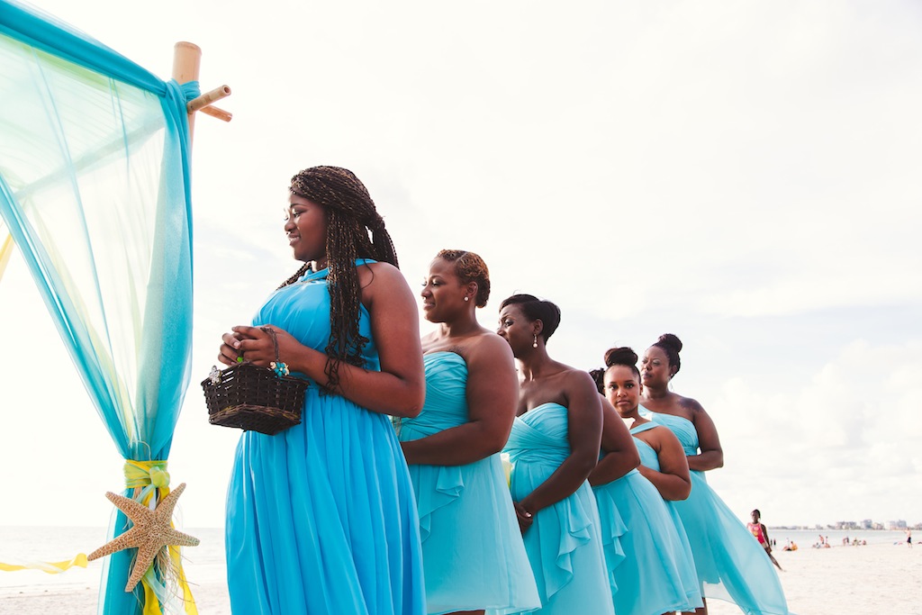 Turquoise Bridesmaid Dresses Beach Wedding Marry Me Tampa Bay