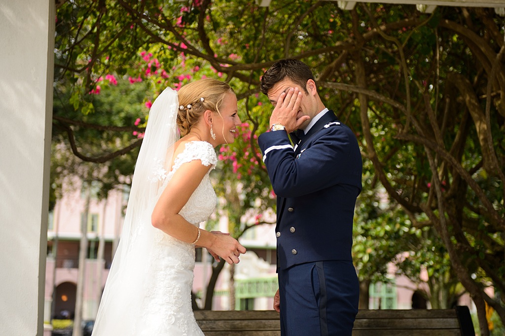 St. Petersburg Bride and Groom First Look