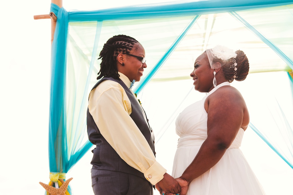 Same Sex Gay Beach Wedding in St. Petersburg, Fl