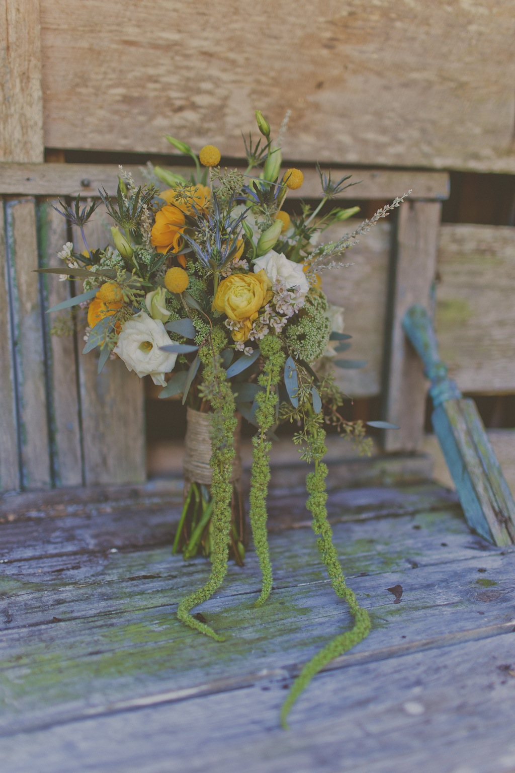 Orange Rustic Wedding Bouquet