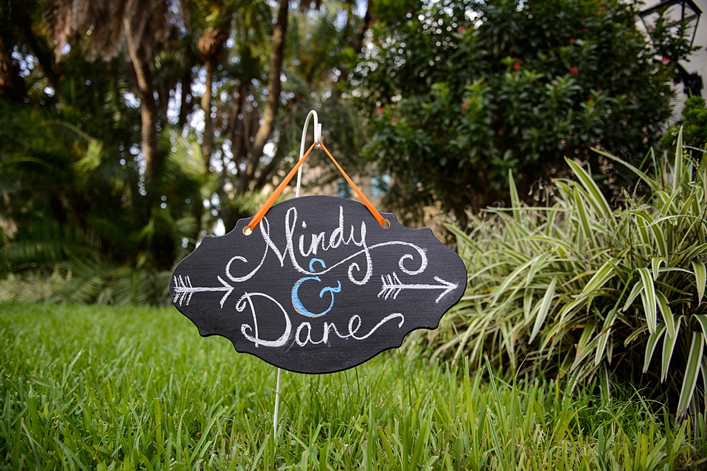 Chalkboard Sign Bride and Groom