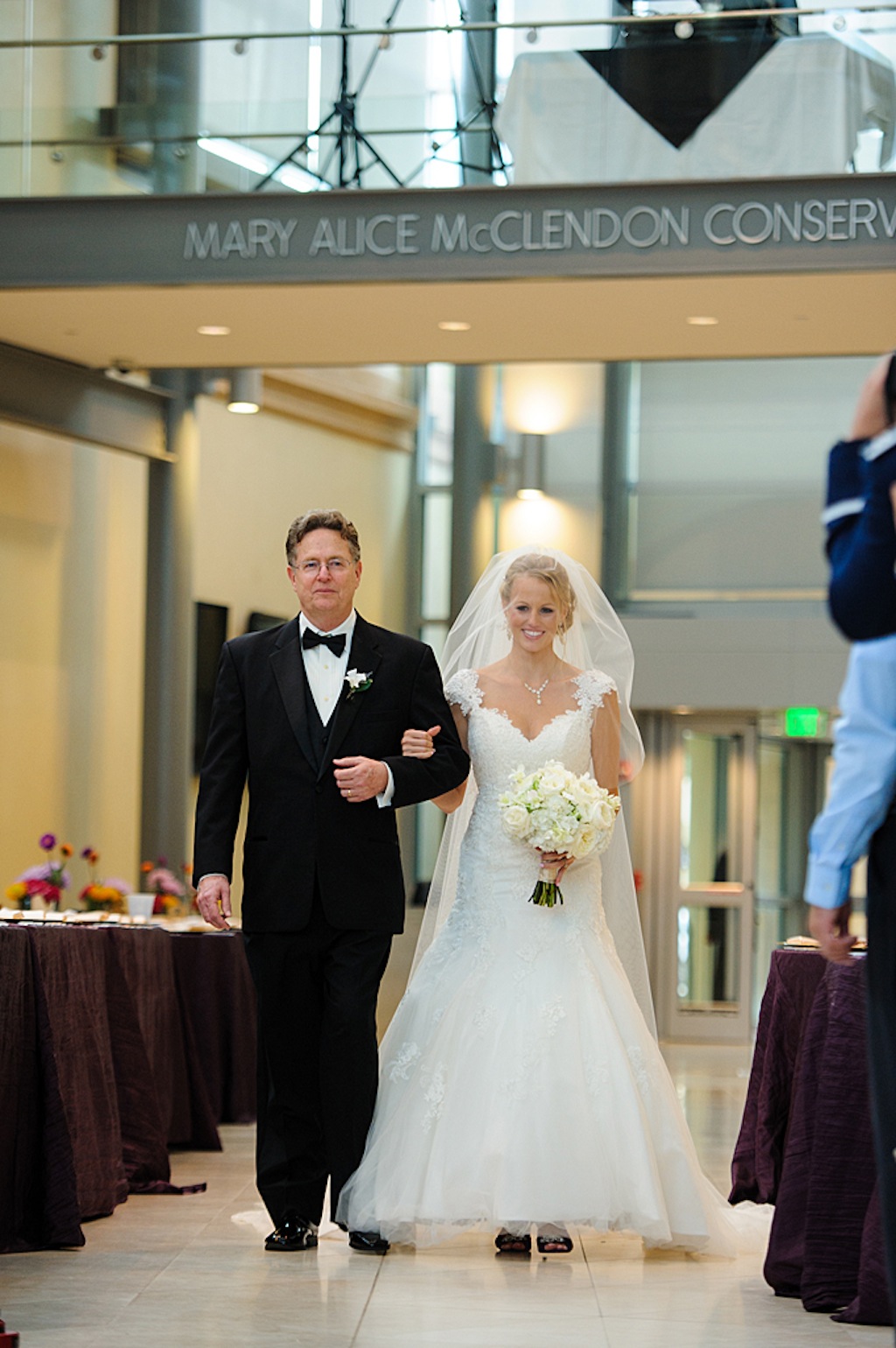 St. Pete Museum of Art Bride Walking Down the Aisle