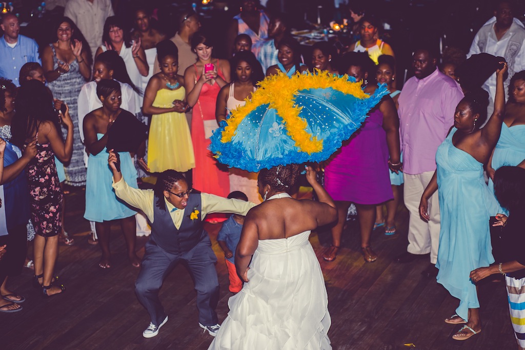 Yellow and Turquoise New Orleans Inspired Wedding