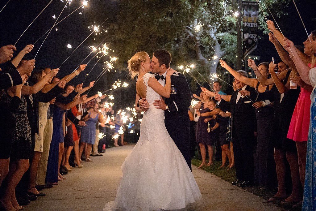 Musuem of Fine Arts Sparkler Wedding Exit