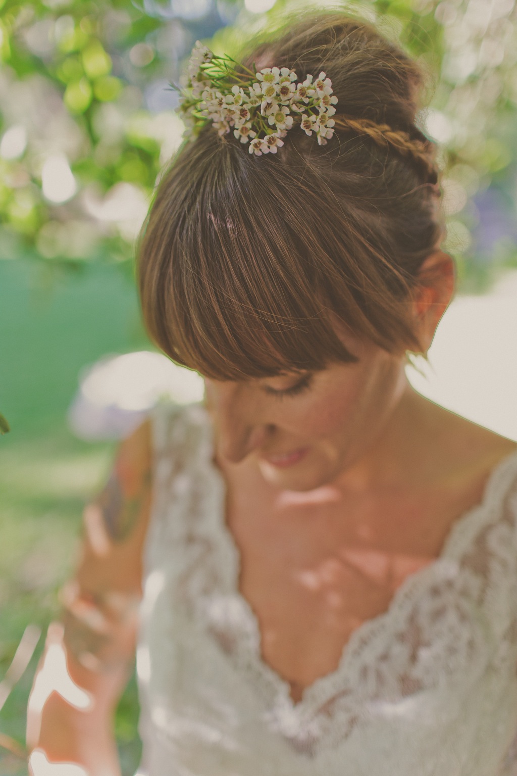 Lace Wedding Dress - Rustic Tattoo Bride