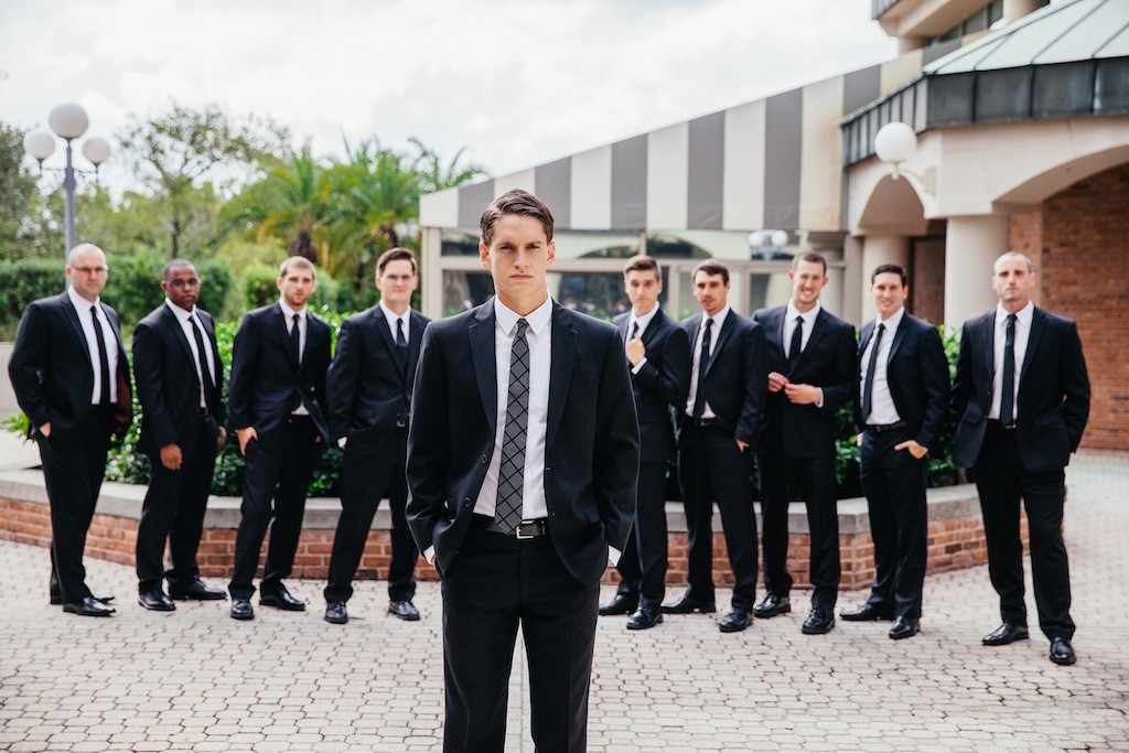 Groomsmen Black Suits