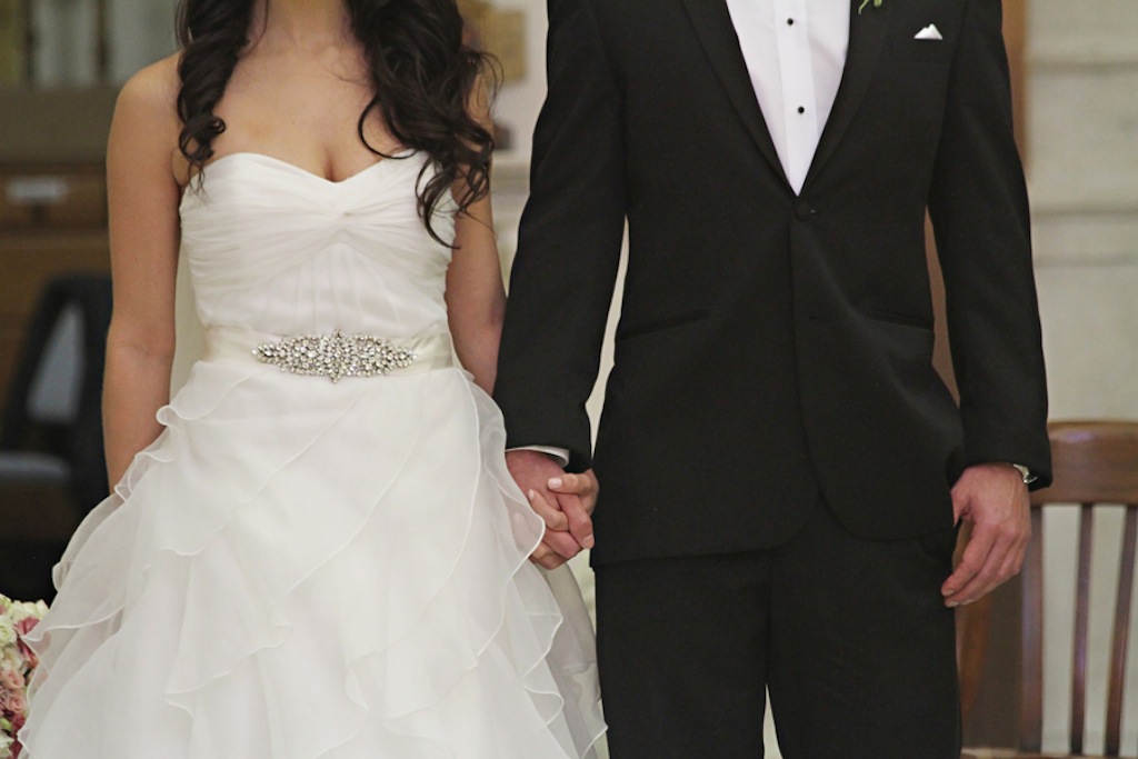 Bride and Groom on Wedding Day