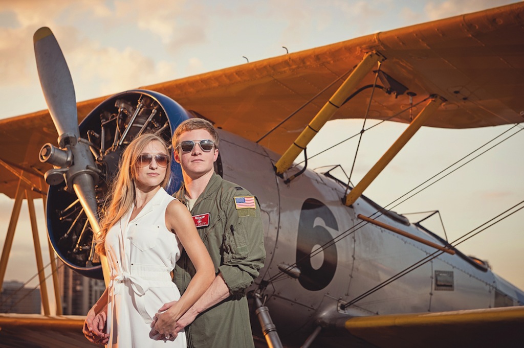 Pilot Airplane Wedding Engagement Session | Marc Edwards Photography