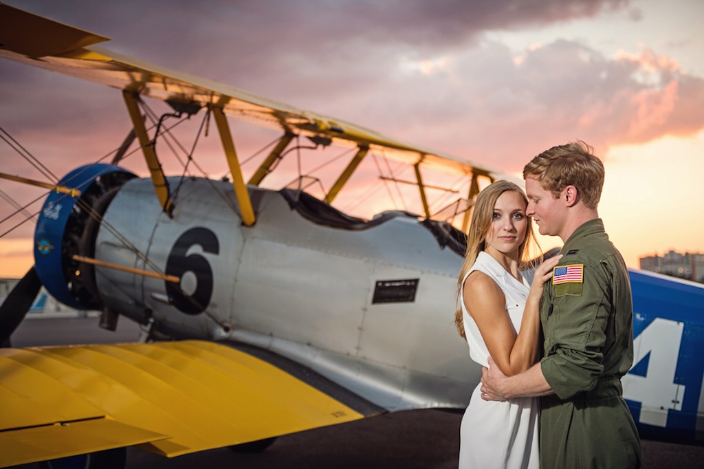 Pilot Airplane Wedding Engagement Session | Marc Edwards Photography
