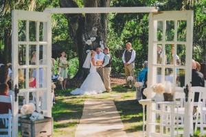 Rustic Outdoor Wedding Ceremony - Cross Creek Ranch