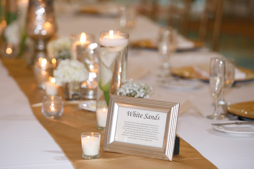 Travel Themed Table Names | Renaissance Vinoy Wedding Reception