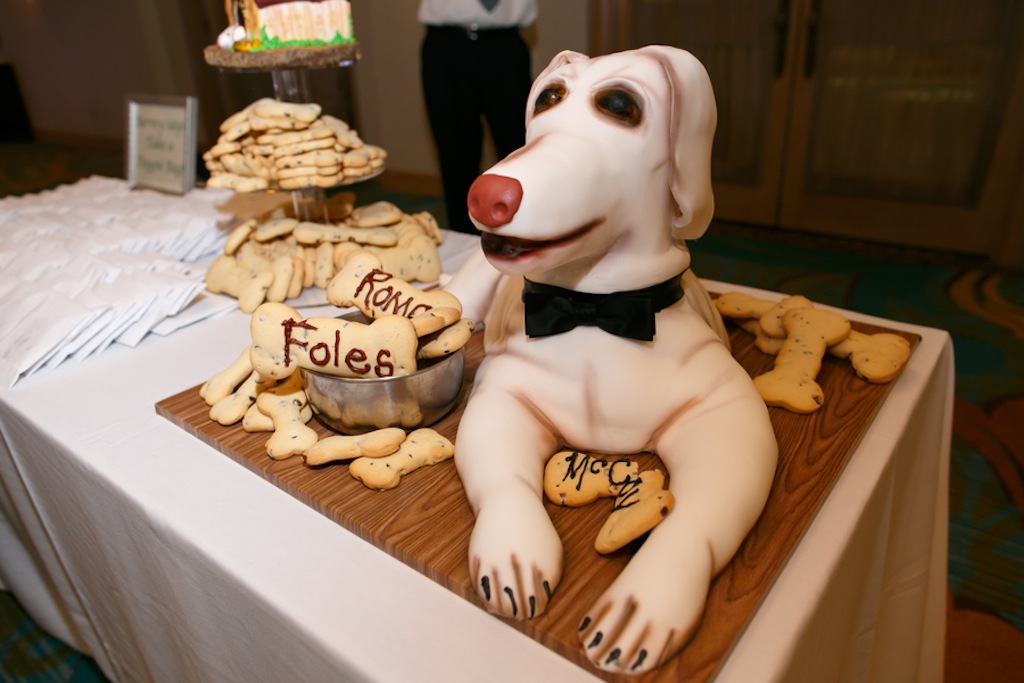 Labrador Wedding Dog Groomsmen Cake