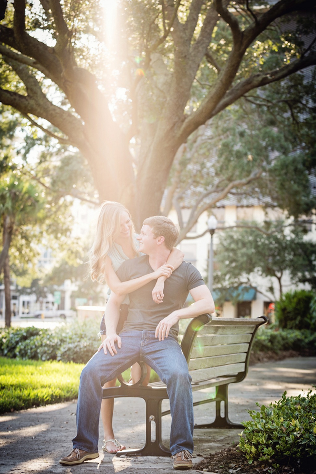 St. Pete, FL Wedding Engagement in the Park