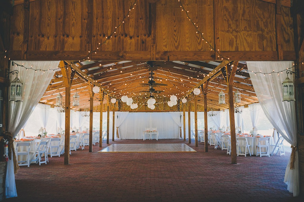 Chinese Lanterns for Outdoor Rustic Barn Wedding Reception