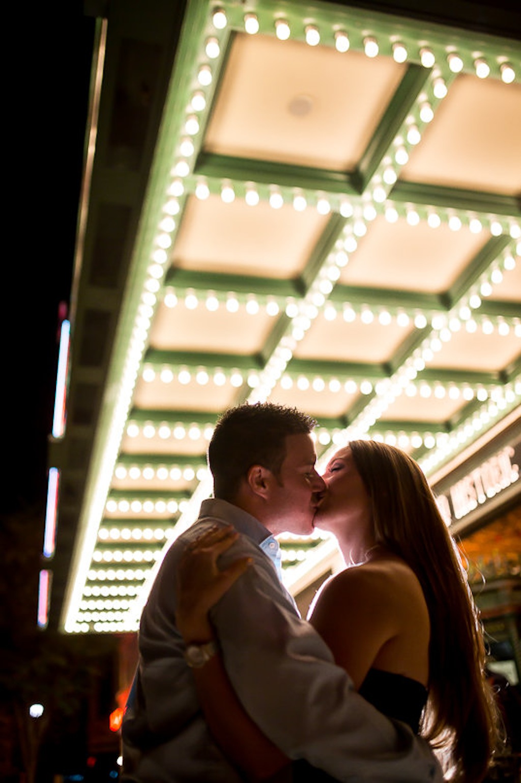 Downtown Tampa Tampa Theatre Wedding Engagement Session