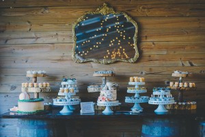 Rustic Vintage Wedding Cupcake Dessert Table